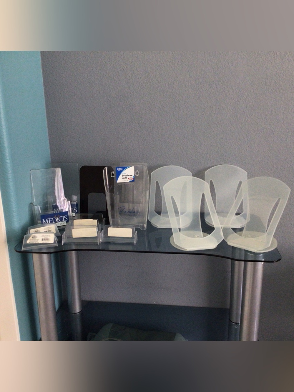 15pcs Bundle Brochure Business cards Holder Acrylic Display Stand